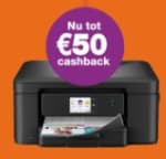 Tot €50 cashback op geselecteerde Brother printers