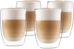 Dubbelwandige latte macchiato design glas (4 x 330 ml) voor €12,09 bij Amazon