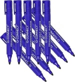 10 rotuladores Q-Connect KF26046, Marcador Permanente, Azul por 2.67€