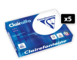 Carton de 5 ramettes papier ultra blanc - A4 Clairefontaine CLAIRALFA à 21,99€