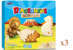 3 x ARTIACH Dinosaurus Galletas cubiertas de chocolate blanco 264 g. por 7.11€