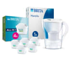 BRITA Jarra Filtrante, Modelo Marella + 5 Filtros MAXTRA PRO por 34,29€
