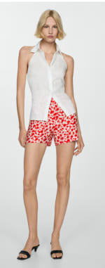 Shorts rectos con estampado floral para Mujer por 2.99€