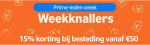 15% extra korting vanaf €50 op geselecteerde merken bij Amazon (Prime)