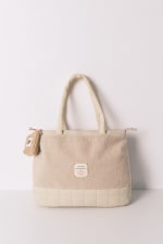 Bolso grande acolchado beige Snoopy por 23.99€