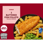 Iceland 2 Battered Fish Fillets 200g for £1 at Iceland