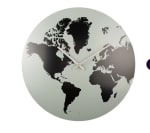 Karlsson Wandklok World Map - Grijs Jade - Ø39cm - voor €39,95 bij ibood