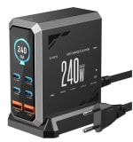 Chargeur USB PD Blitzwolf® BW-S31 240W à 6 ports 4USB-C+2USB-A QC à 26,87€