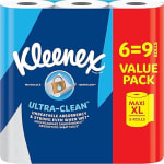Kleenex keukenroll Ultra Clean - 6 Maxi XL keukenrollen (=9 rollen) voor €8,49