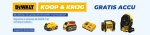Gratis DeWALT cadeau bij aankoop van geselecteerde items bij. Mastertools
