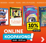 10% korting op bijna alles bij Boekenvoordeel