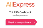 25% korting bij Aliexpress bij cashbackxl