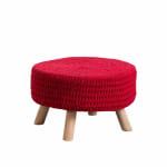 Puff Redondo Baris Rojo por 9.95€