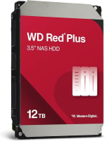 Western Digital Red Plus 12TB NAS 3.5" Hard Drive (2025 Version / CMR / 7200RPM)