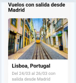 Madrid Lisboa Vuelos desde 82.96€.