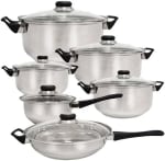 Batería de cocina Quttin Genova 12 piezas por 25,41€