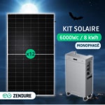 Kit solaire 6000 Wc avec batterie Zendure SolarFlow 4000 Mix Pro à 3.675€