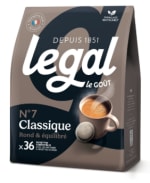 Café Dosettes Classique Intensité 7 Compatibles Senseo® LEGAL à 5,55€