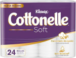 Papel Higiénico Kleenex Cottonelle Soft 24 Rollos por $145 en Amazon