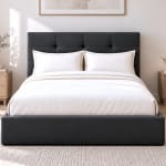 Cama canapé tapizada Cella 150 (150 x 190 cm) por 188€ en IberNest