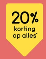 20% extra kassa korting op alles bij Leenbakker