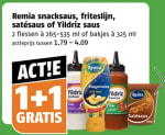1+1 gratis op Remia snacksauzen bij Poiesz