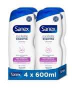 Pack de 4×600ml Sanex Cuidado Experto Pro Gel de ducha por 7.36€.