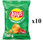 10 Bolsas de Patatas Campesinas Lay'S 160 Gr por 11.83€