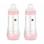 Pack 2 Biberones MAM Easy Start Anti-Colic 320 ml Tetina 3 Rosa Brillante por 7.99€