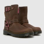 Dr Martens Genaya Girls Junior Boots – Dark Brown – £28.99