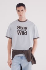 Camiseta para Hombre Springfield Stay Wild por 3.99€