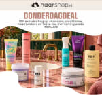 10% extra korting op shampoo, conditioner, haarmaskers en leave-ins bij Haarshop