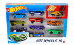 Pack de 10 Vehículos Hot Wheels por 10.79€.