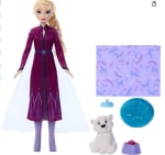 Mattel Disney Frozen Elsa Muñeca de moda y osito con 4 accesorios por 13.99€