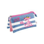 DOHE Estuche Escolar Triple Pink Panther Stripes con 3 Compartimentos por 1.99€