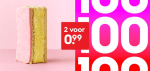 4 roze tompoucen voor €1,98 bij HEMA