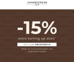 15% extra korting op bijna alles bij John Beerens