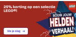 25% korting op geselecteerde LEGO-sets bij DreamLand