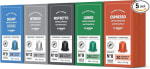 Amazon Variety Pack Coffee Pods Compatible with Nespresso - medium roast, 100 Count