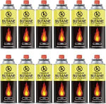 12 unidades KROWN Cartuchos K-250 Gas Butano 227g Hornillos Quemadores por 22,25€