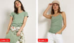 Dames basic shirts 2 voor €10 of 2e voor €1 bij terStal