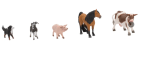 Sets de figuras de animales granja por 6.99€
