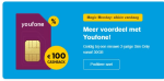 €100 cashback op Sim Only Youfone vanaf 30GB 5G - 2 jaar bij Belsimpel