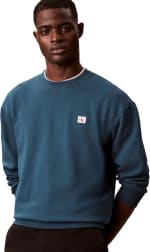 Calvin Klein Sudadera Hombre Terry Badge con Cuello Redondo por 32,36€ en Amazon