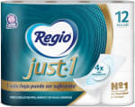 Papel Higiénico Regio Just 1 (12 rollos) por $135 en Amazon