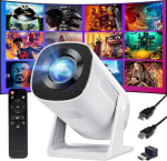 2x YOTON Y4 Mini Projector 720P HD, 200 Inch Groot Scherm Projector voor €79,98