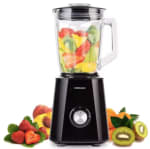 Mellerware Batidora vaso eléctrica 1500W. Jarra cristal 1,5L, 6 cuchillas por 30,46€