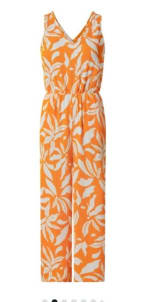 Mono para mujer en color naranja por 7.99€.
