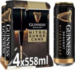 Guinness Draught Nitrosurge Stout Beer (4 x 558ml) for £7.75 at Amazon