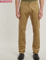 Mosa Straight Chino beige voor €49,97 bij G-star